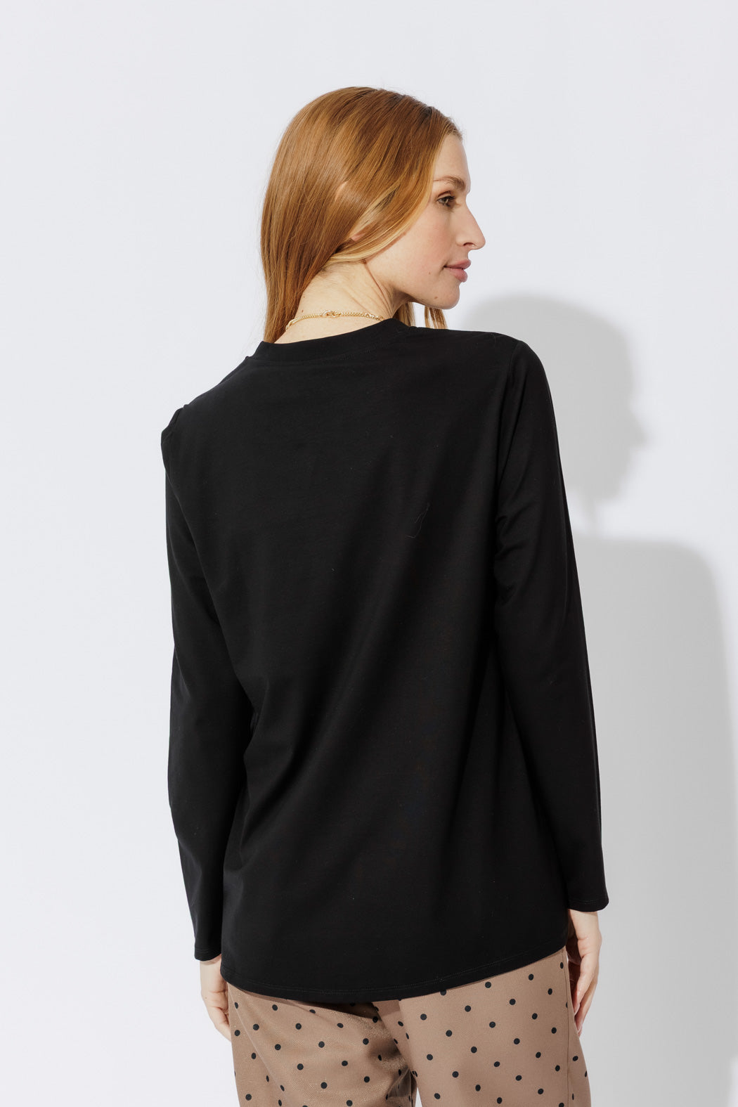 Black Embroidered T-Shirt