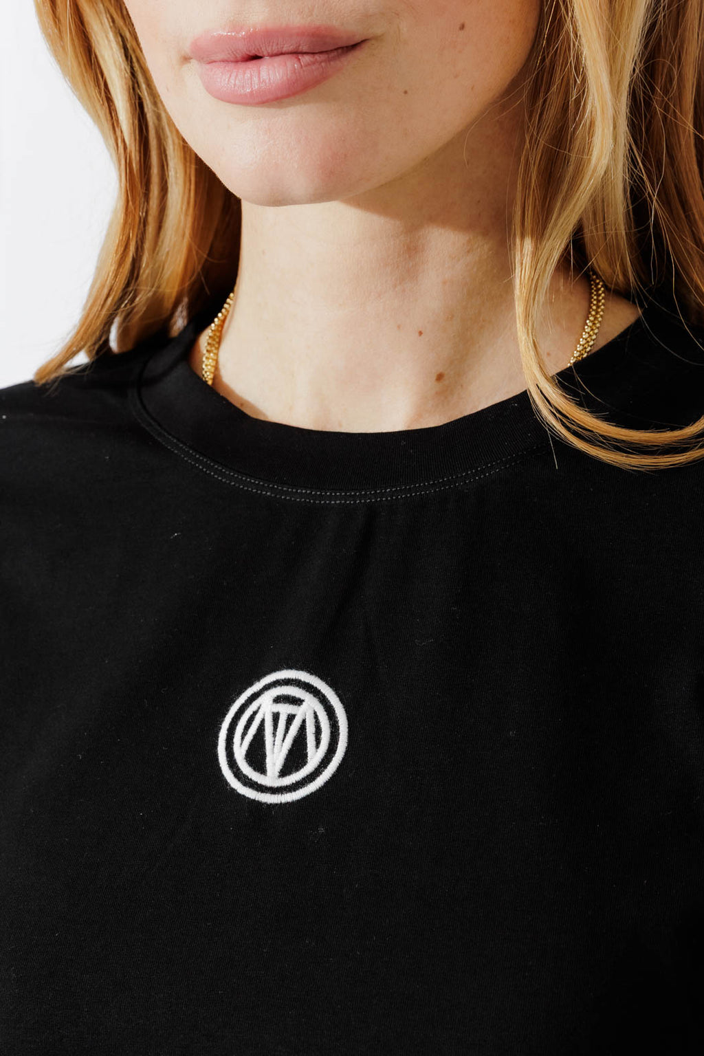 Black Embroidered T-Shirt