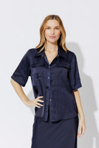 Navy Cargo Asana Shirt