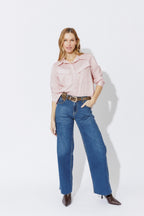 Pink Angle Pocket Shirt