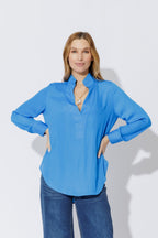 Sapphire Silky Milan Blogger Shirt