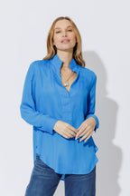 Sapphire Silky Milan Blogger Shirt