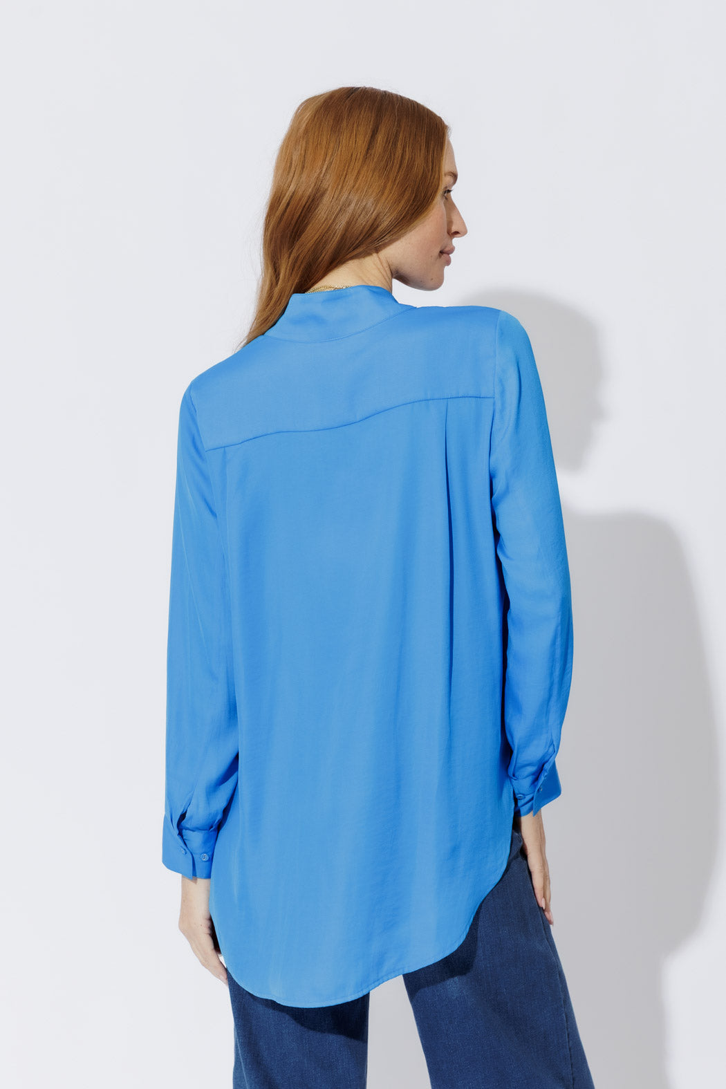 Sapphire Silky Milan Blogger Shirt