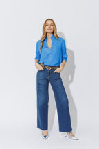 Sapphire Silky Milan Blogger Shirt