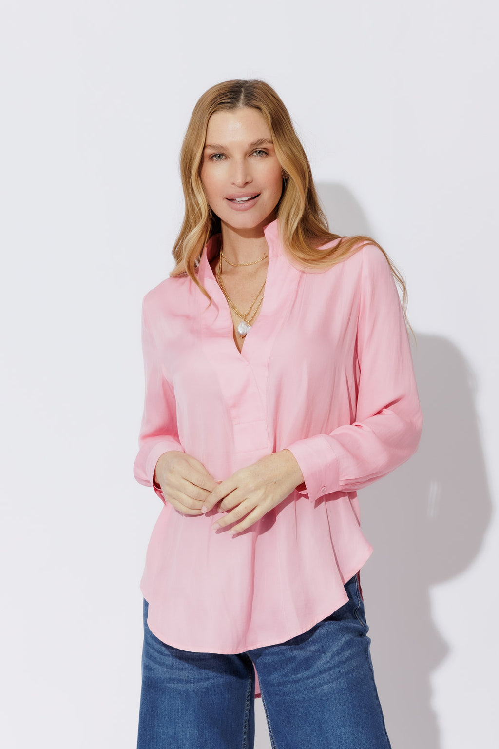 Peony Silky Milan Blogger Shirt