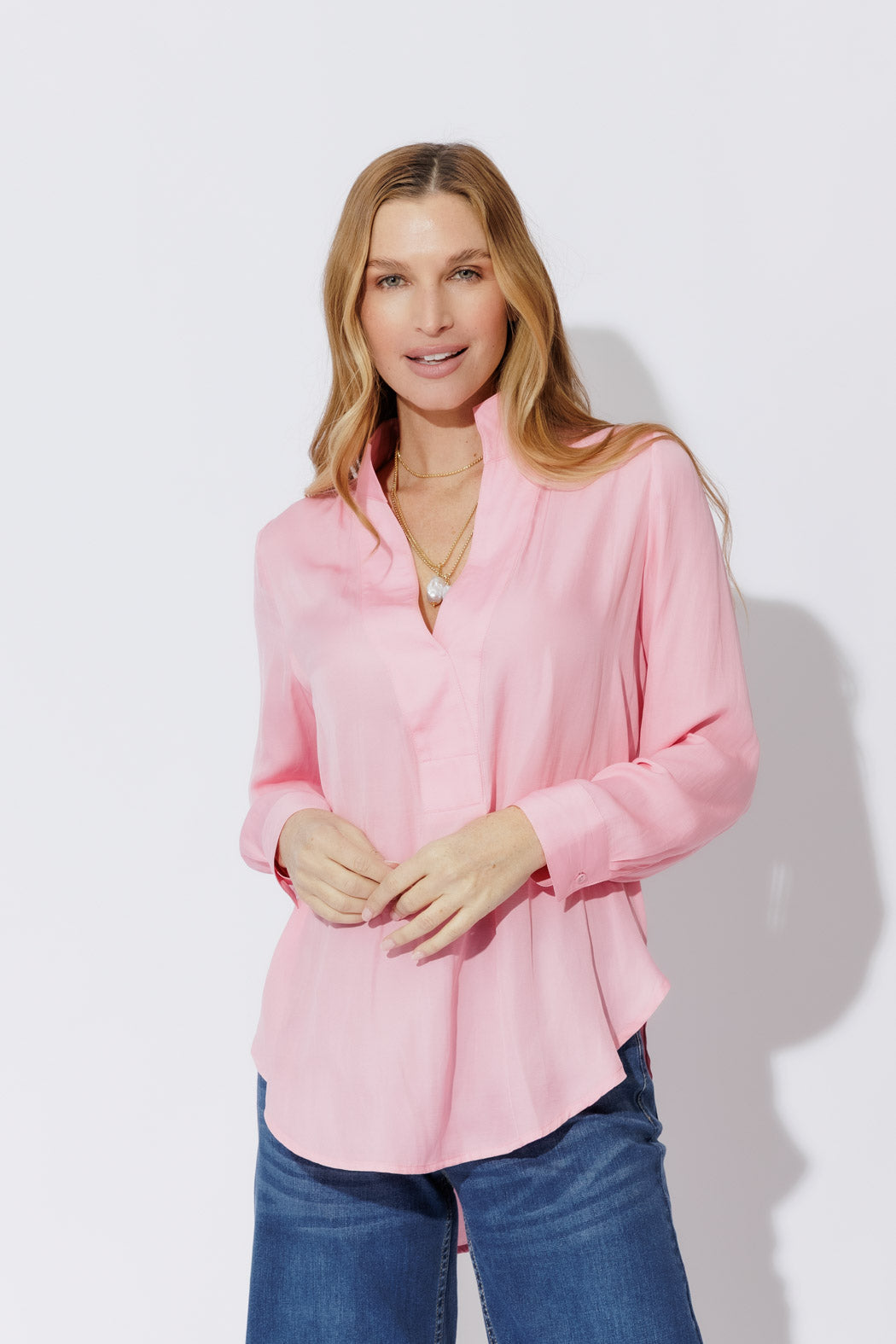 Peony Silky Milan Blogger Shirt