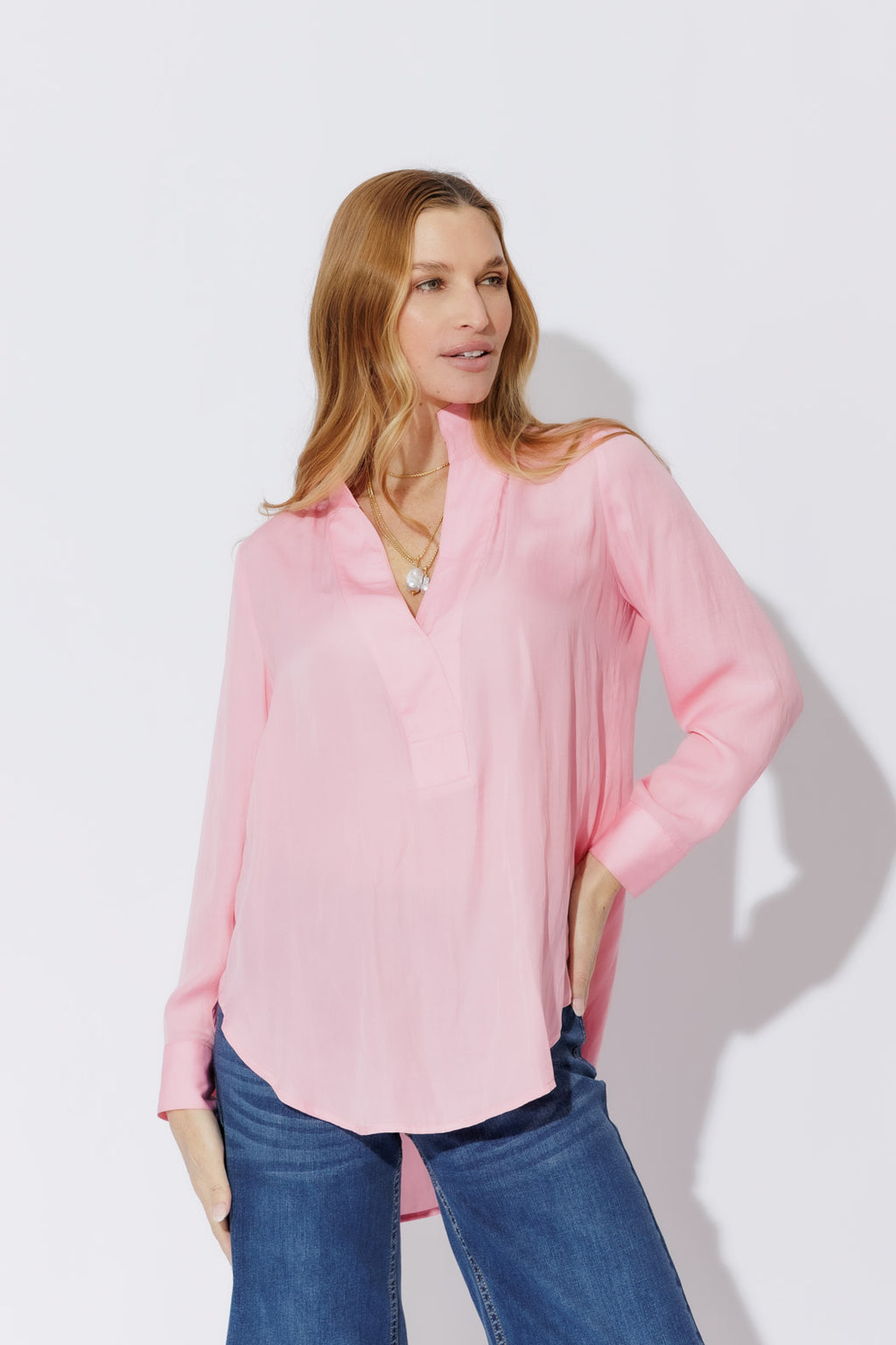 Peony Silky Milan Blogger Shirt