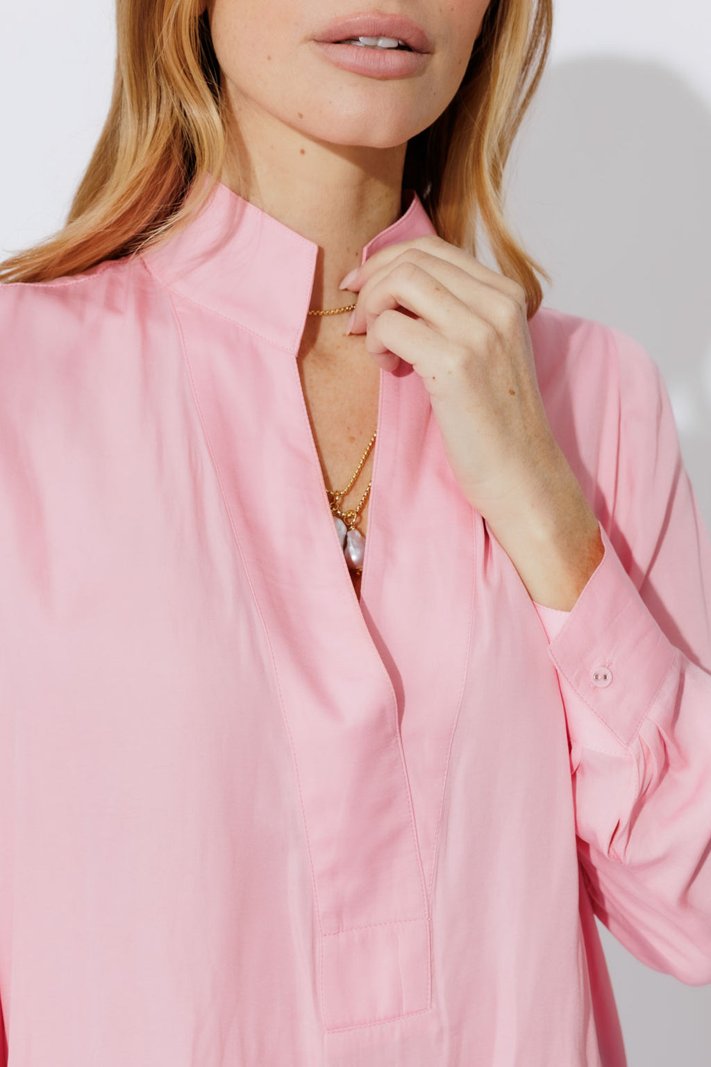 Peony Silky Milan Blogger Shirt