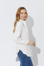White Silky Milan Blogger Shirt