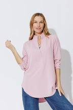 Pale Pink Luxury Longline Blogger Shirt Pale Pink