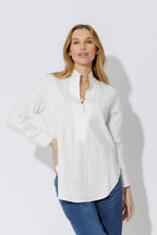 White Cotton Milan Blogger Shirt