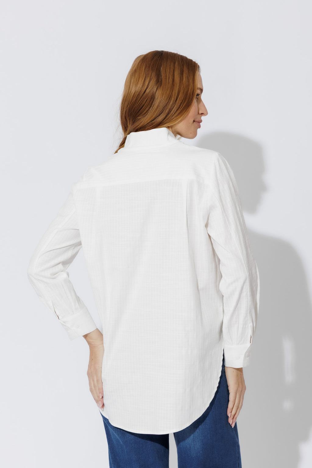 White Cotton Milan Blogger Shirt