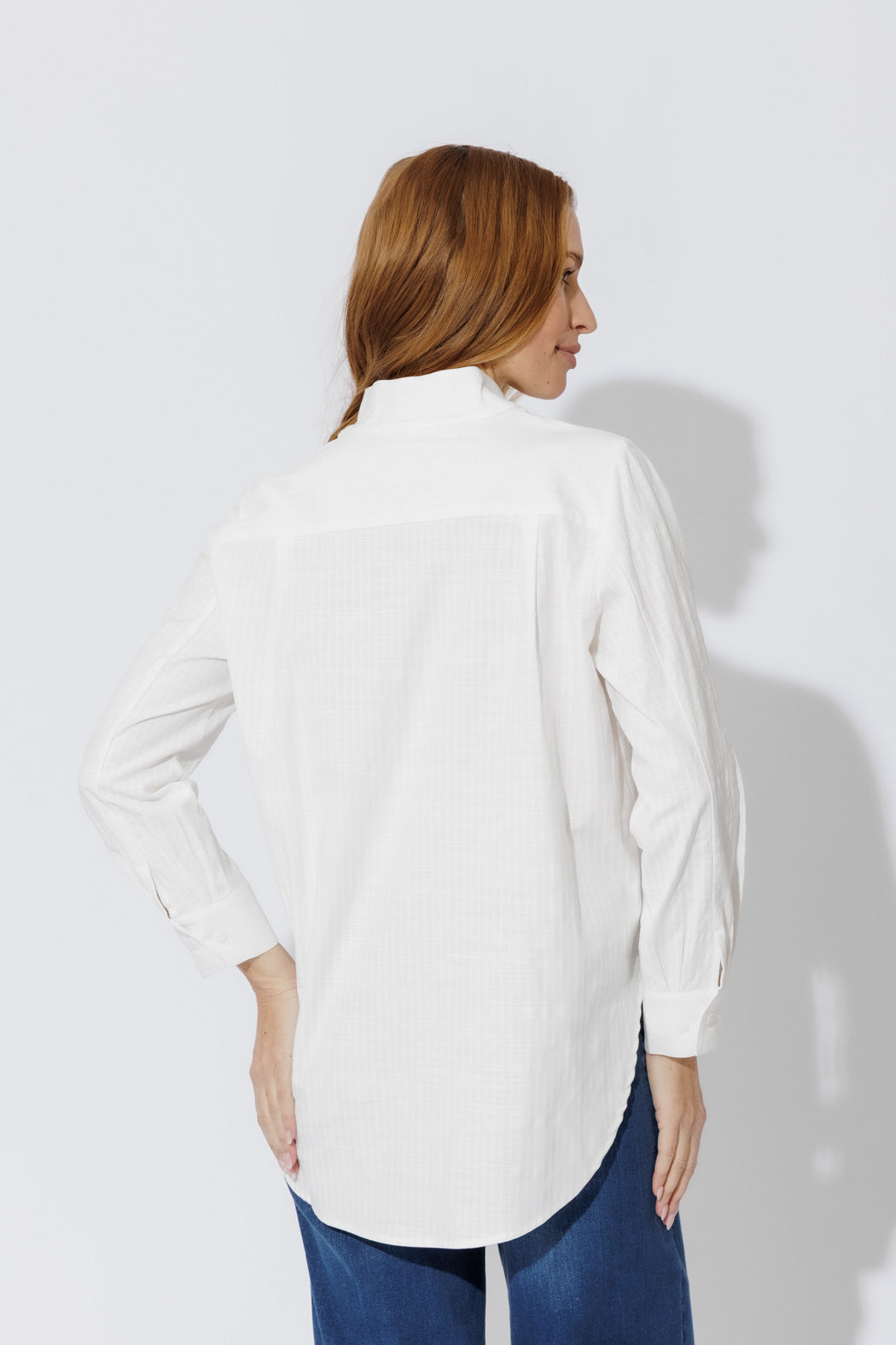 White Cotton Milan Blogger Shirt