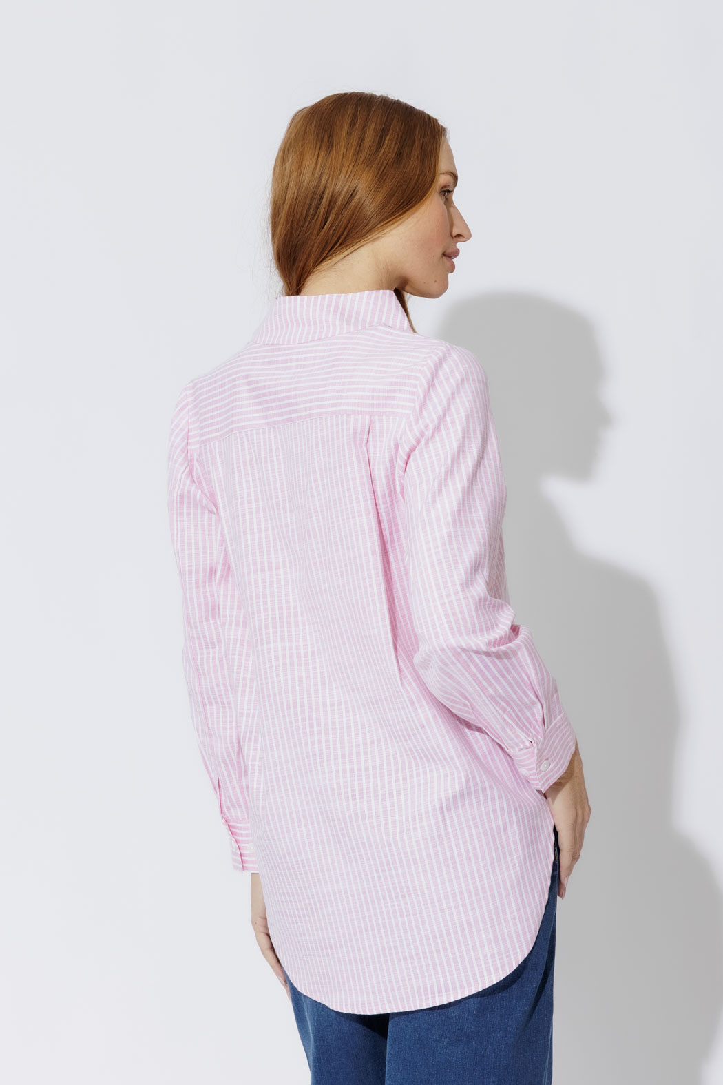 Pink Cotton Milan Blogger Shirt