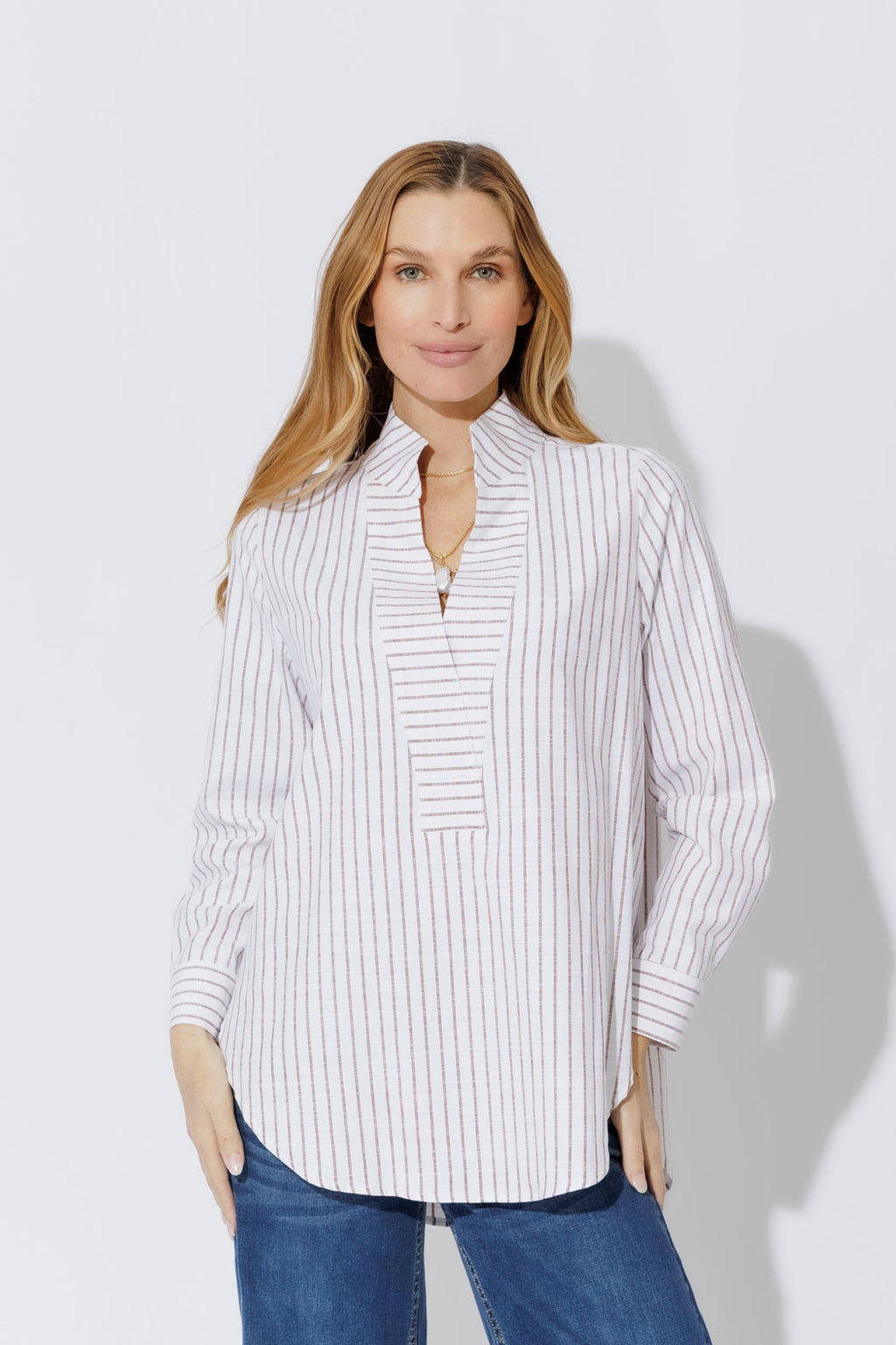 Chocolate Cotton Milan Blogger Shirt