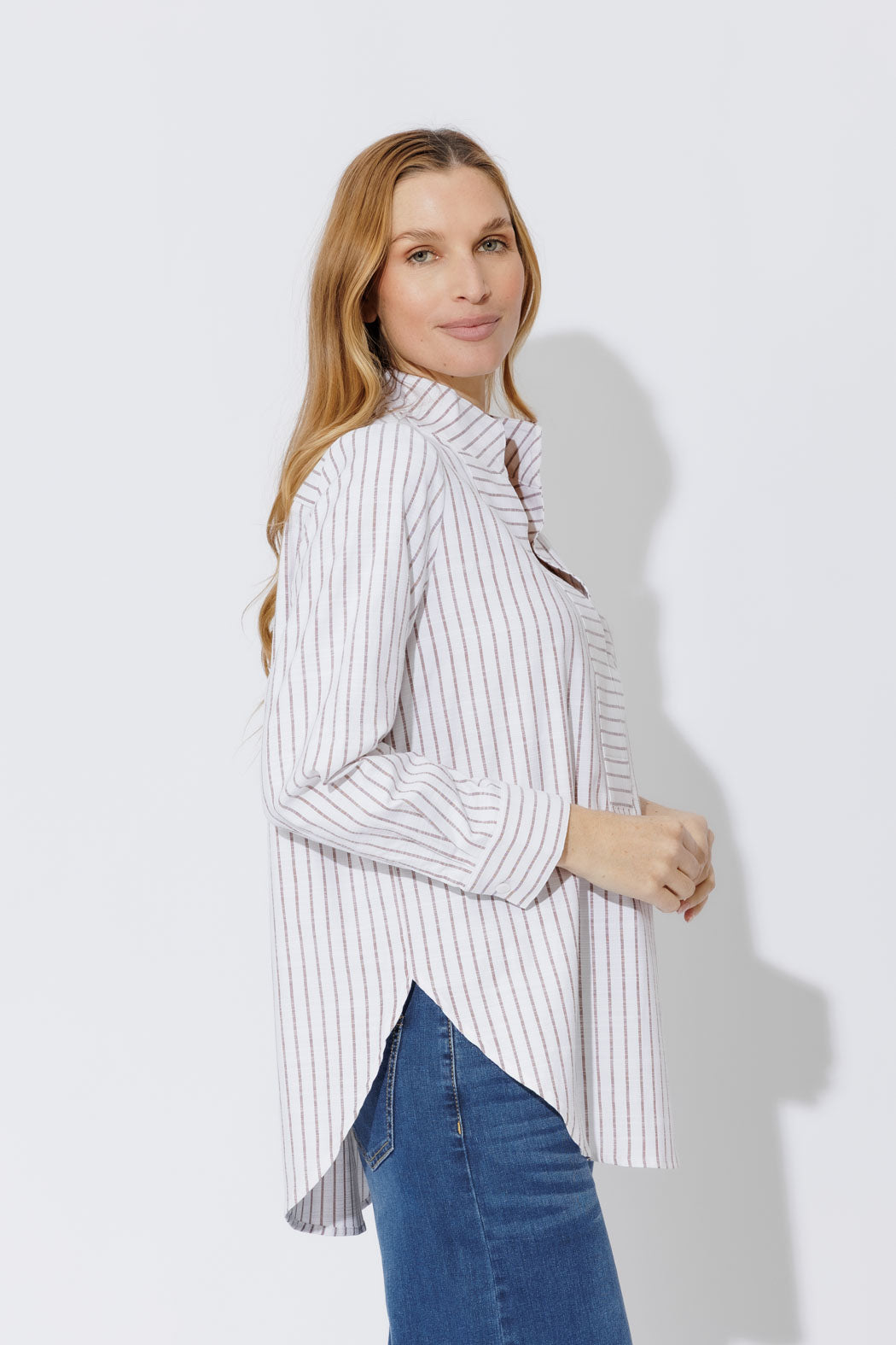 Chocolate Cotton Milan Blogger Shirt