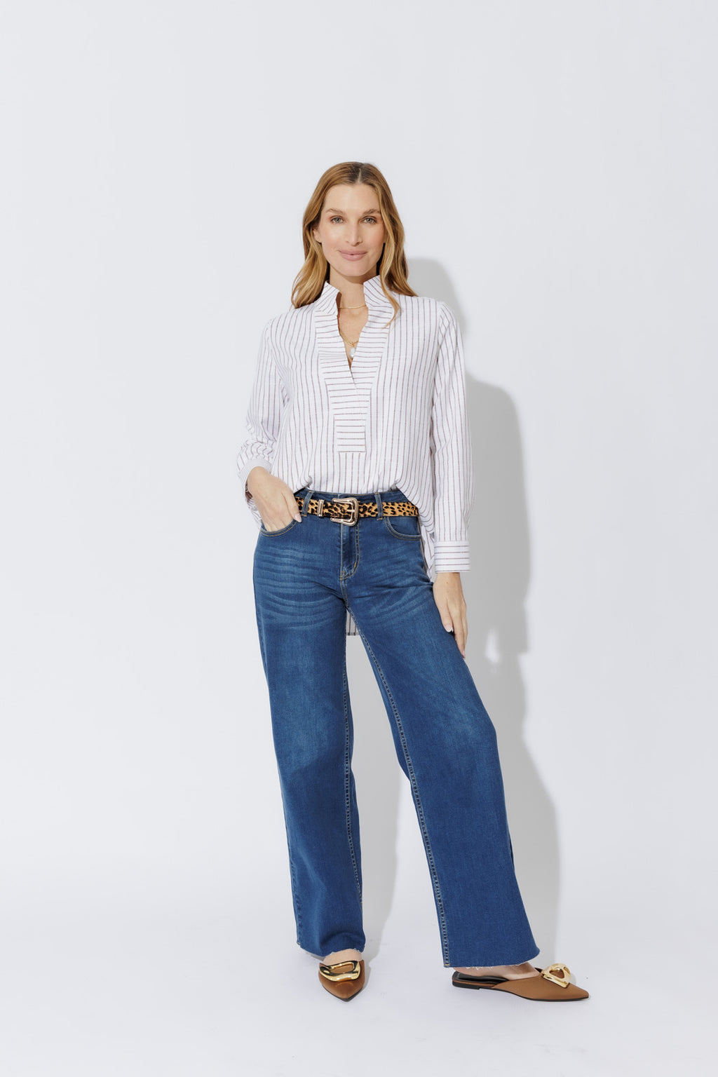 Chocolate Cotton Milan Blogger Shirt