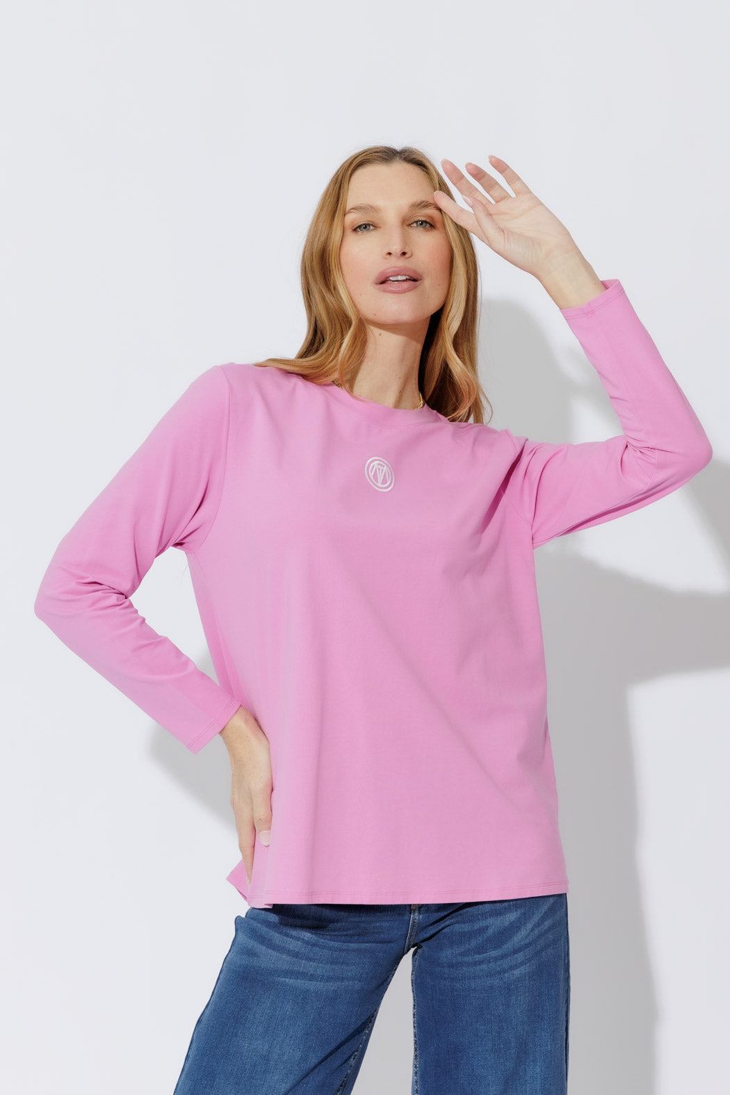 Pink Embroidered T-Shirt