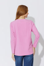 Pink Embroidered T-Shirt