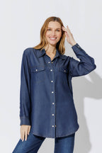 Dark Denim Tencel Vintage Shirt