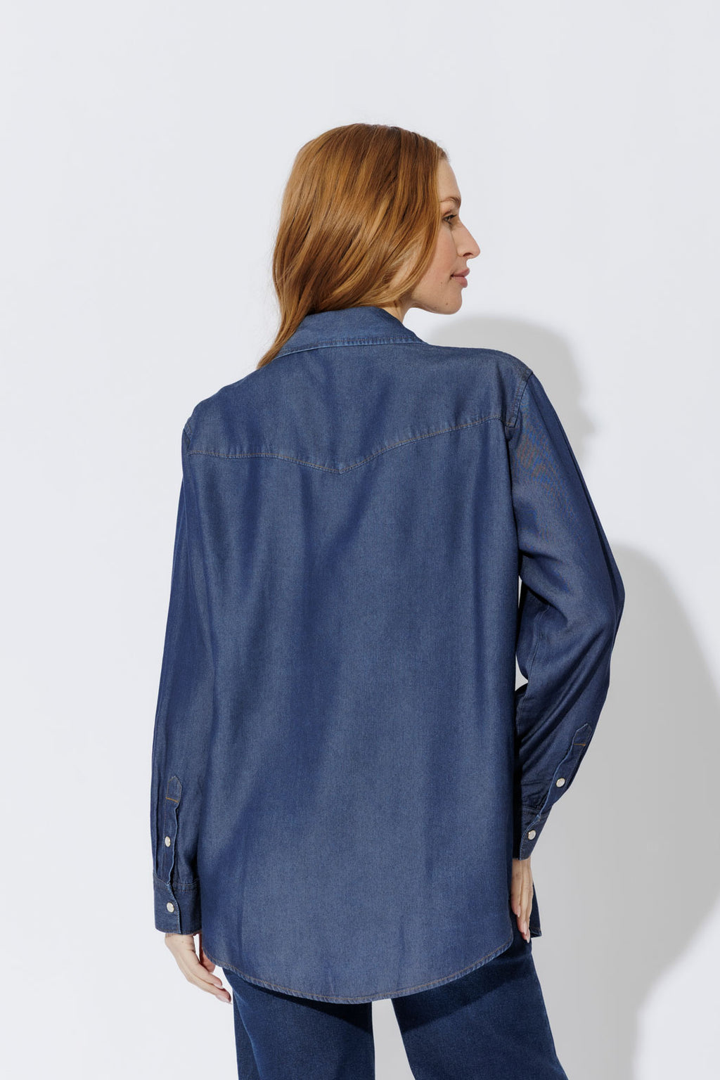 Dark Denim Tencel Vintage Shirt