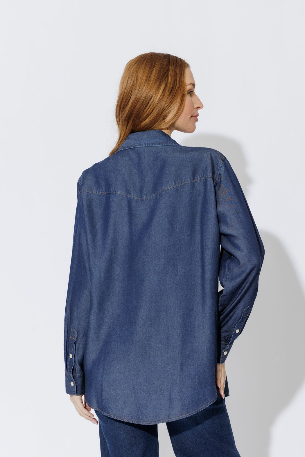 Dark Denim Tencel Vintage Shirt