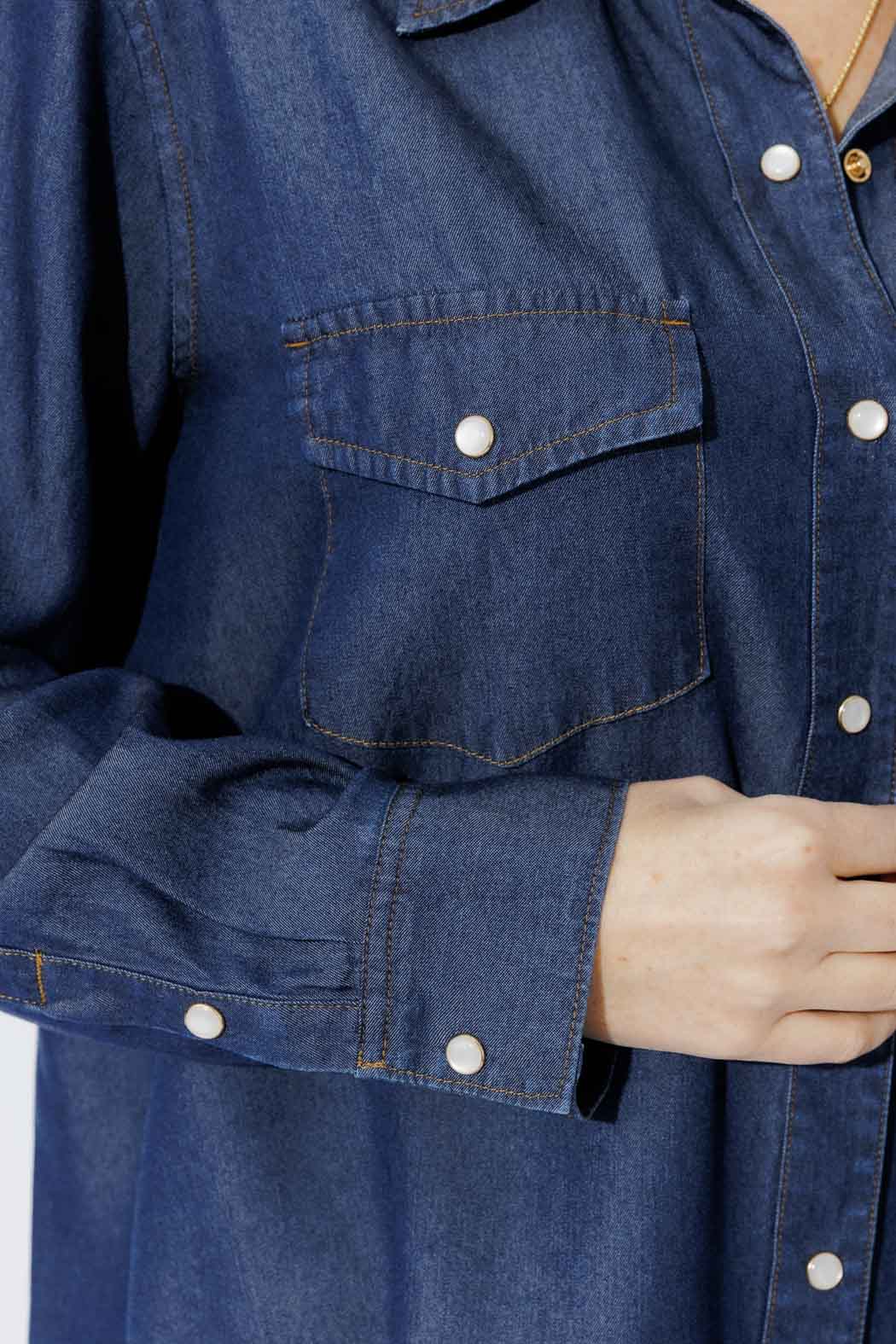 Dark Denim Tencel Vintage Shirt