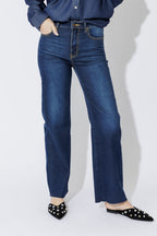 Dark Denim Wide Leg Jean