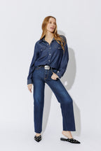 Dark Denim Tencel Vintage Shirt