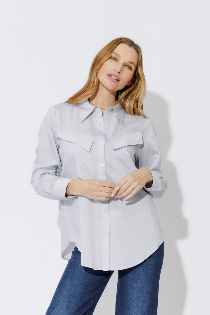 Blue Angle Pocket Shirt