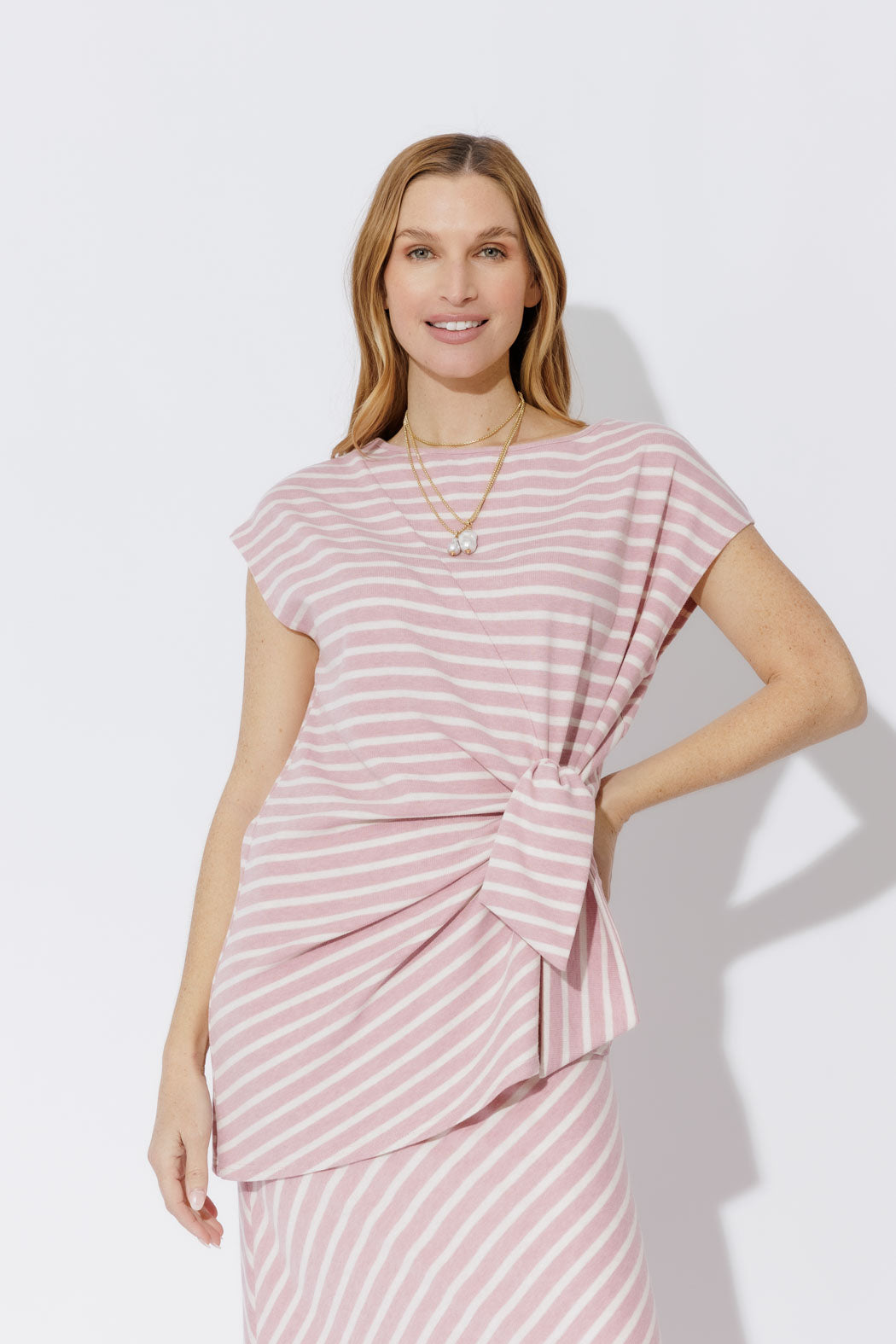 Pink Stripe Harlow Top
