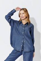 Dark Denim Cowboy Shirt Dark Denim