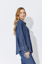 Dark Denim Cowboy Shirt Dark Denim