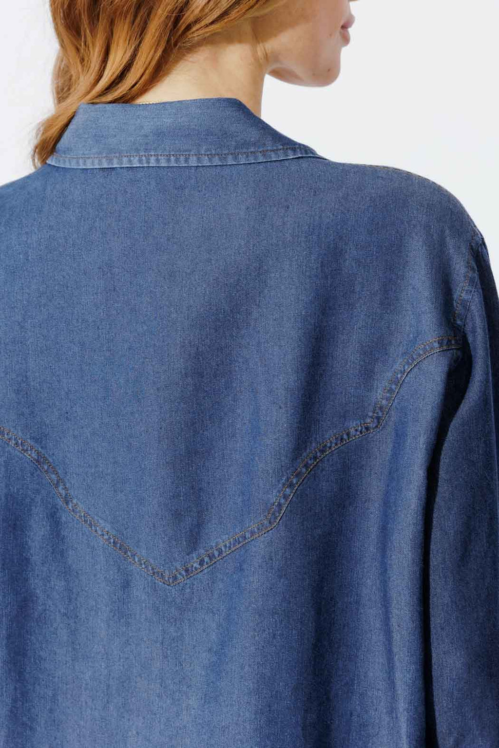 Dark Denim Cowboy Shirt Dark Denim