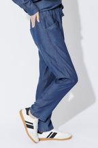 Dark Denim Tencel Dart Pant Dark Denim