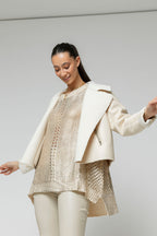 Gold Foil Crochet Jumper