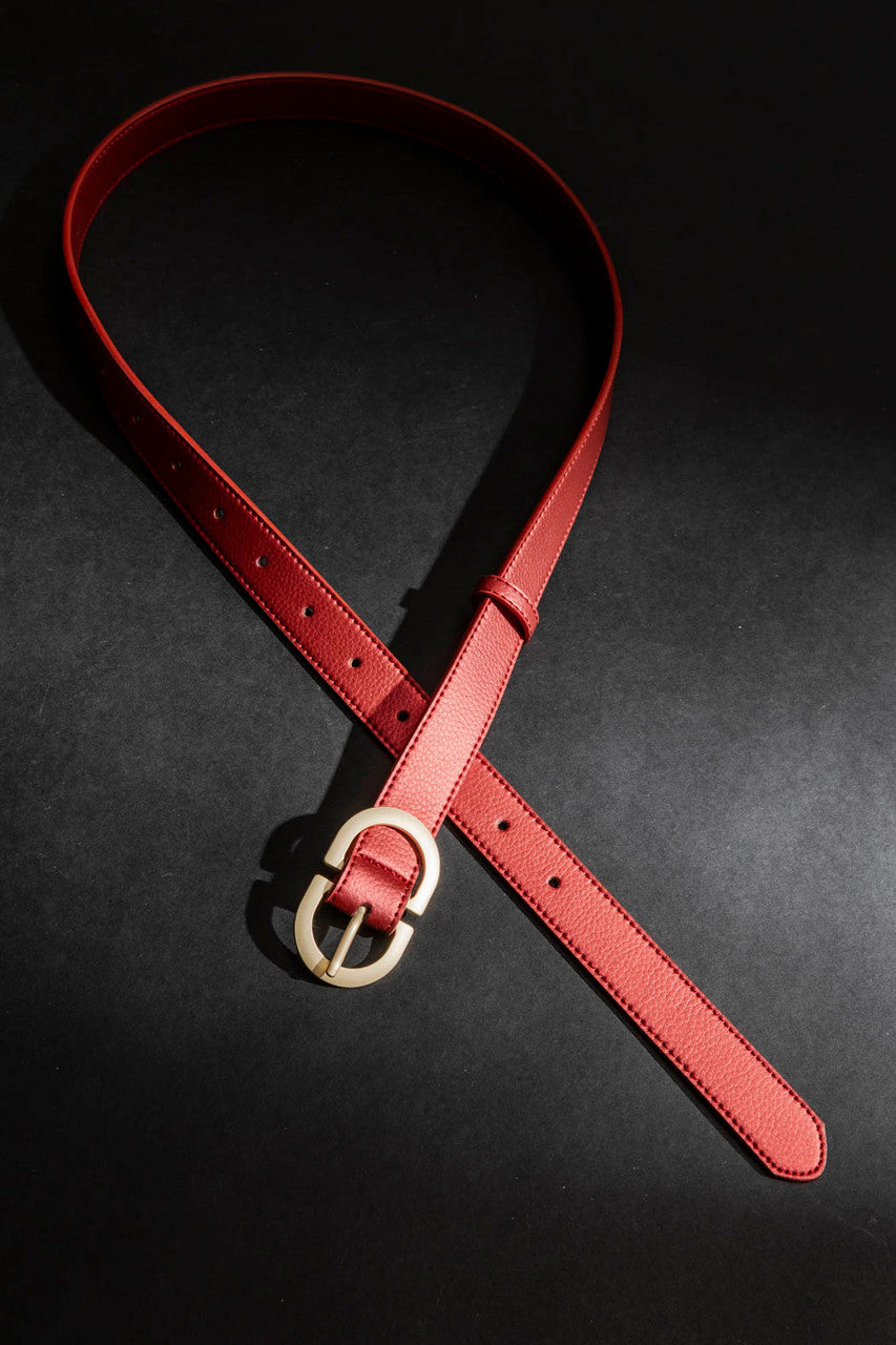 Red Classic Belt Red O/S