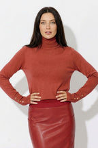 Sienna Fine Knit Roll Neck Top