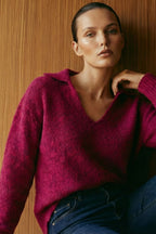 Cherry Polo Knit Jumper