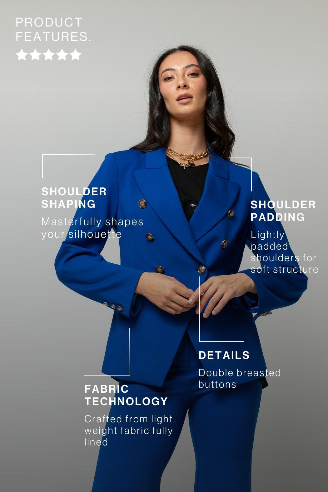 Deep Cobalt Ponte Sisca Blazer - Sale