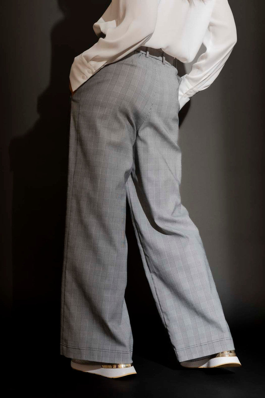 Grey Check Cleo Pant Grey Check
