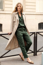 Beige Luxury Trench Coat