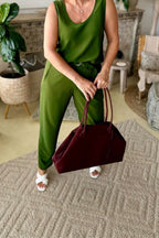 Burgundy Director Tote Bag