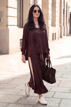 Chocolate Glow Hooded Shirt