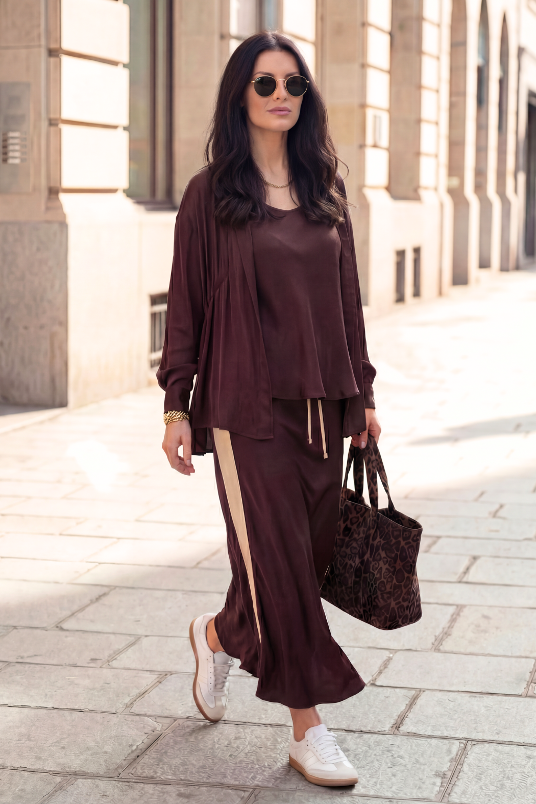 Chocolate Glow Hooded Shirt