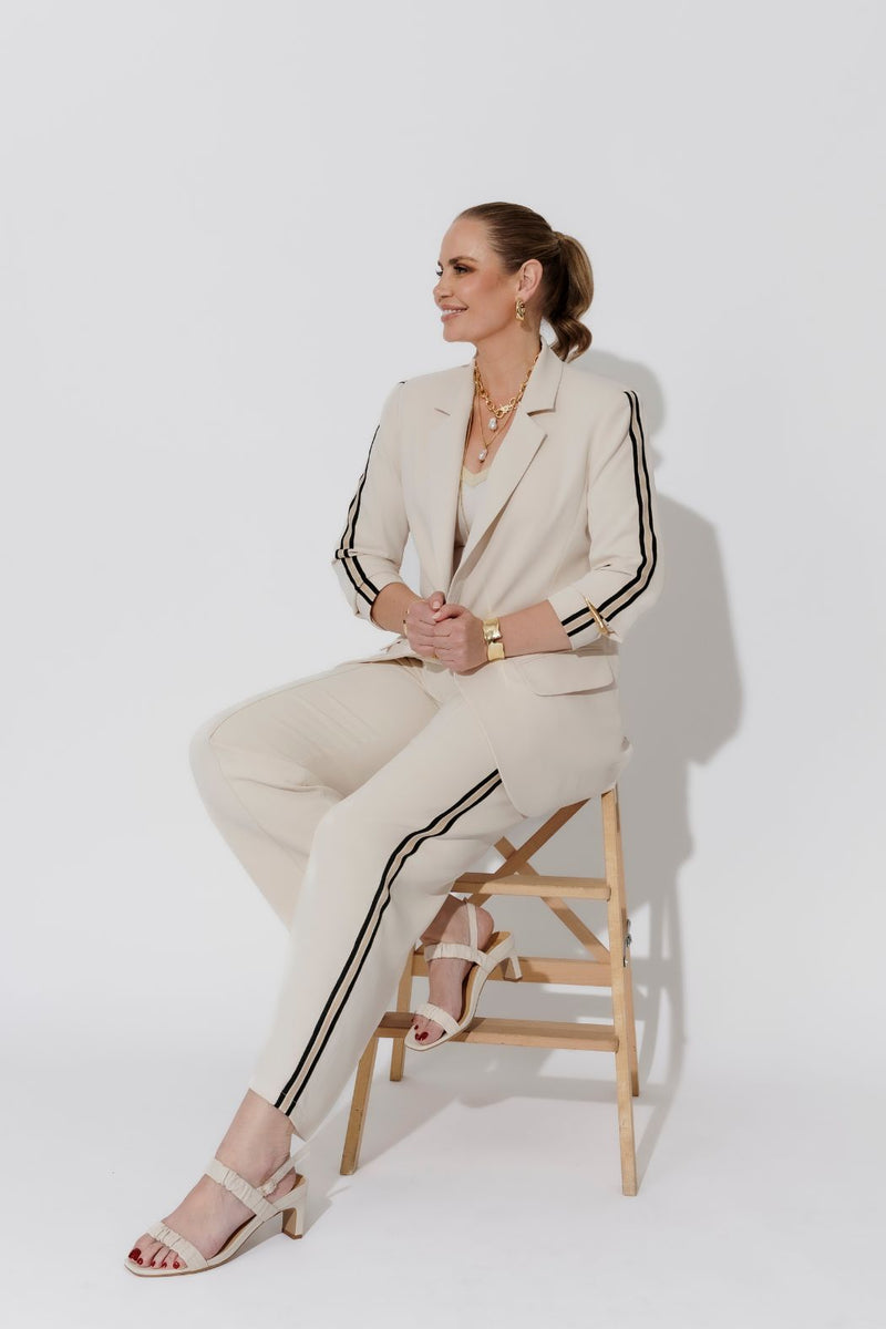 Ivory Euro Pintuck Sport Pant