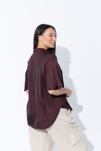 Chocolate Milan Fluted Blogger Shirt