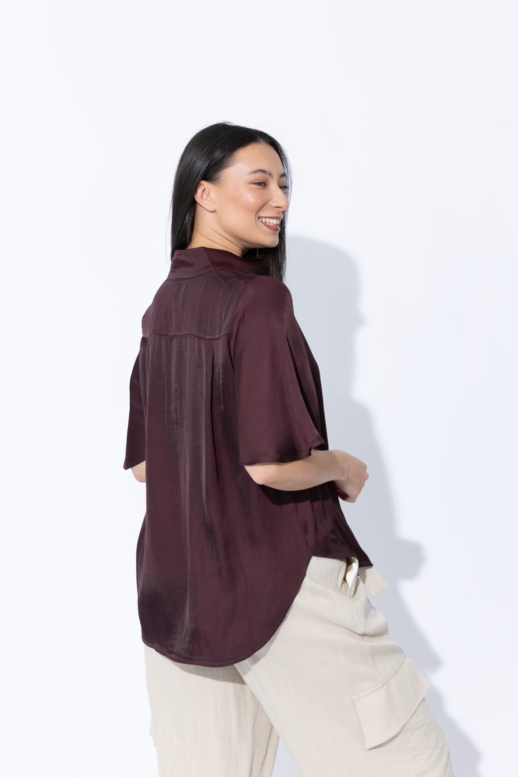 Chocolate Milan Fluted Blogger Shirt