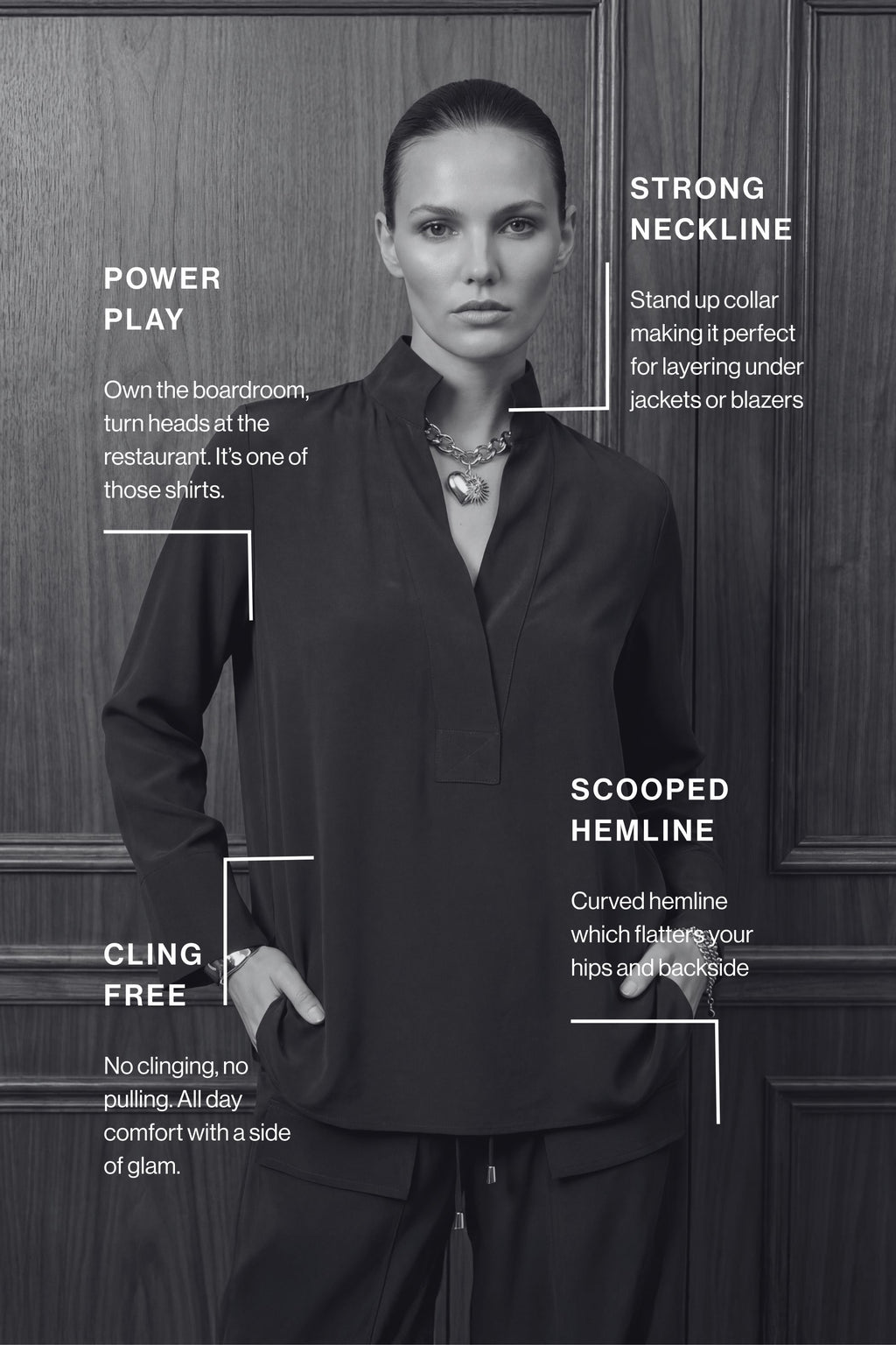 Chocolate Luxury Longline Blogger Shirt