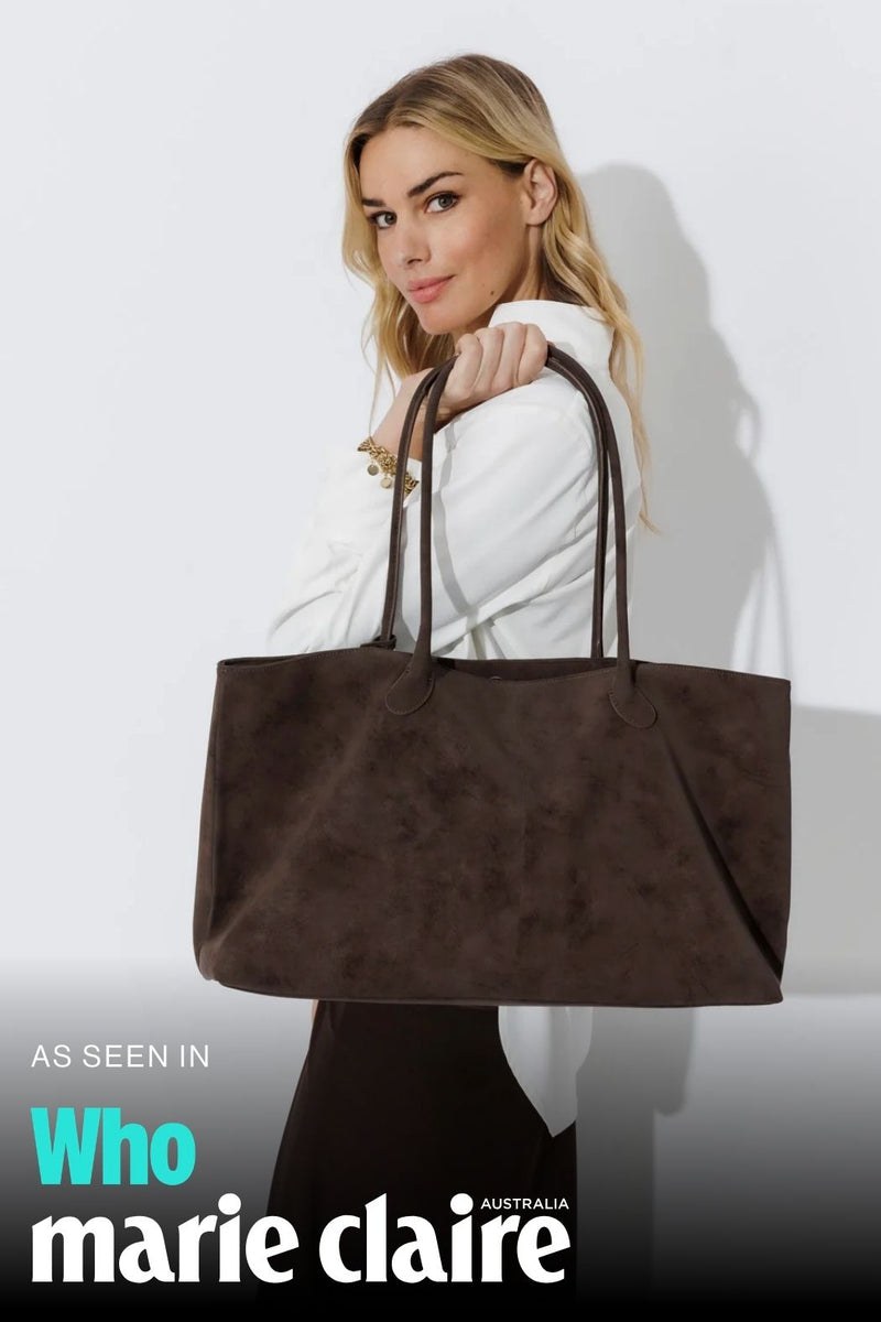 Dark Brown Director Tote Bag